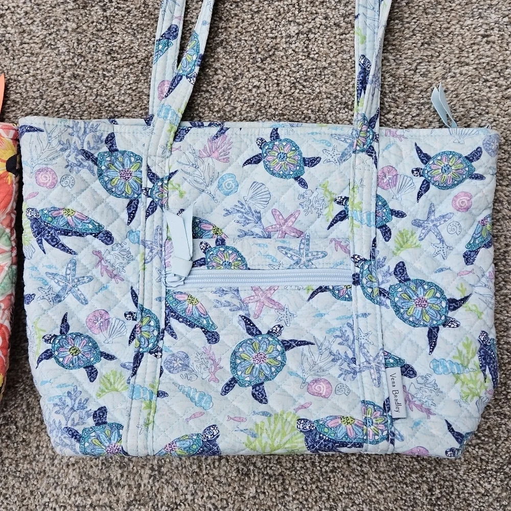 LOT Vera Bradley Tote Bags Turtle Dream Wildflower Paisley Rainforest Lily RARE